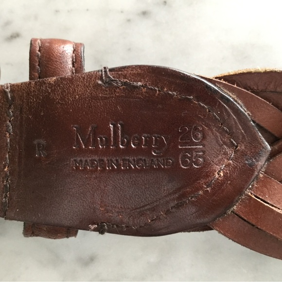 Vintage Mulberry woven belt size 26, brown - Picture 8 of 8